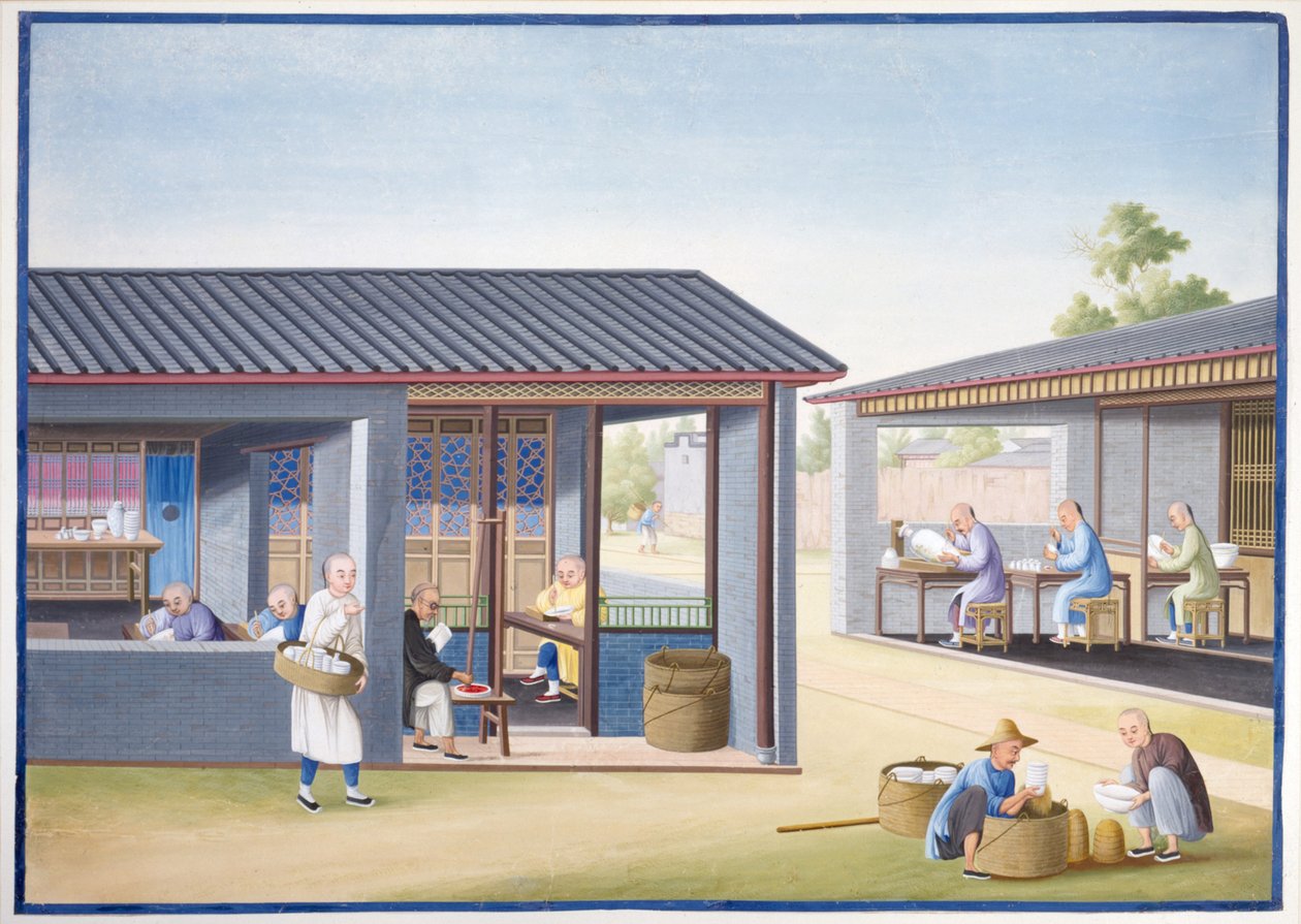 Un estudio de esmaltado de School Chinese