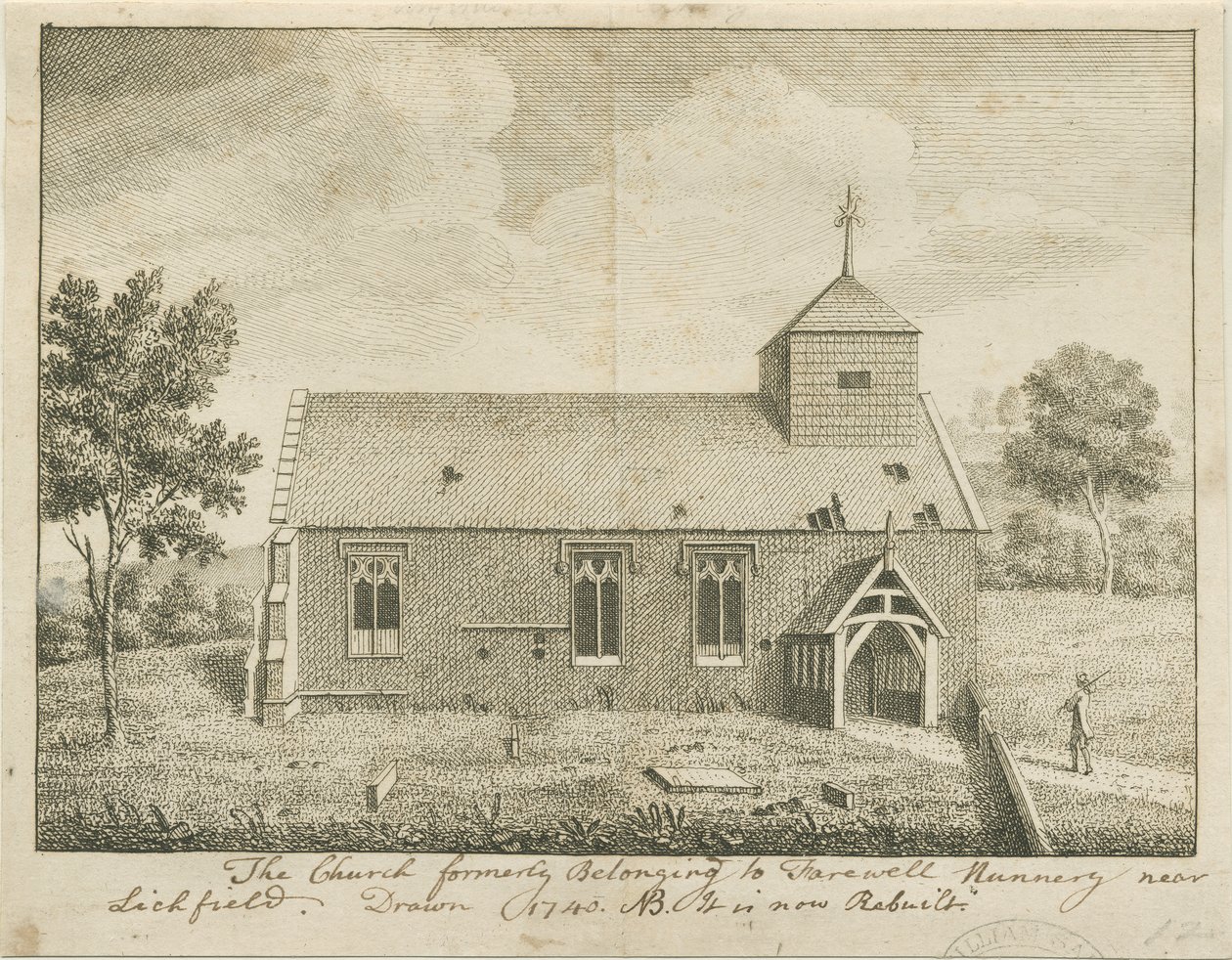 Iglesia de Despedida: grabado de School English