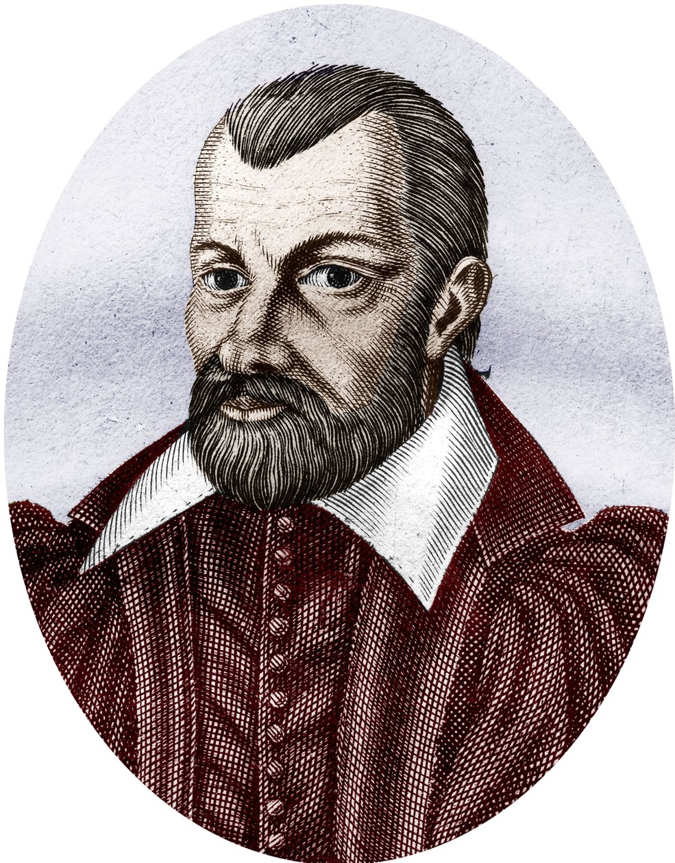 Jean Bodin 1530-1596 (grabado en color) de School French