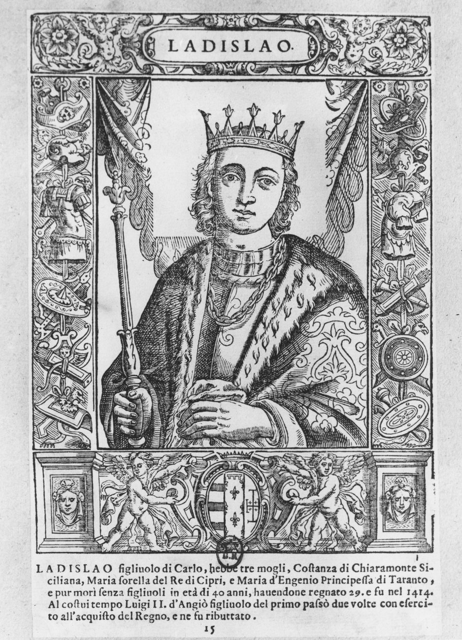 Ladislao el Magnánimo (grabado) de School French