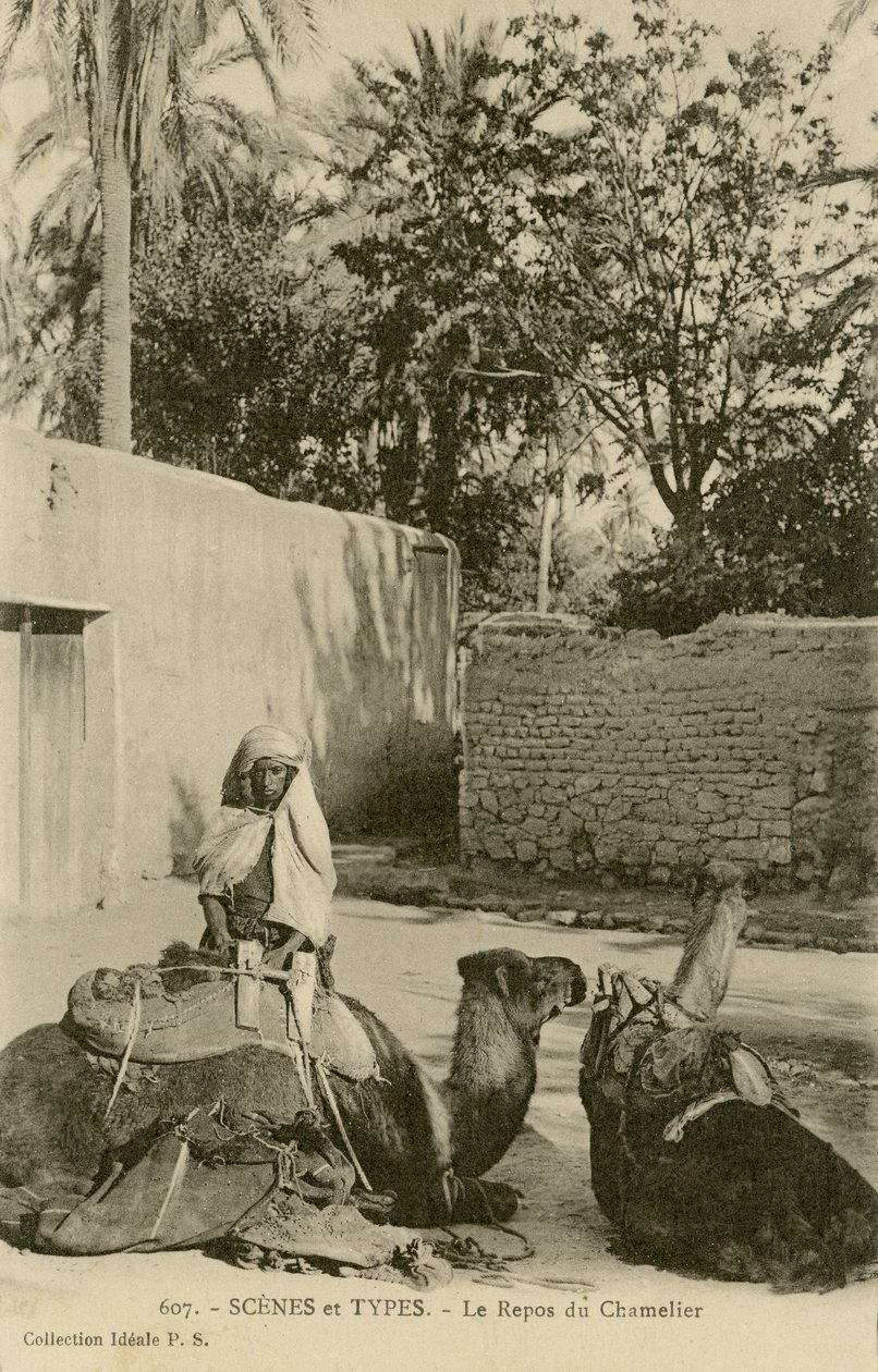 Le Repos du Chamelier, c.1890-1914 de School French