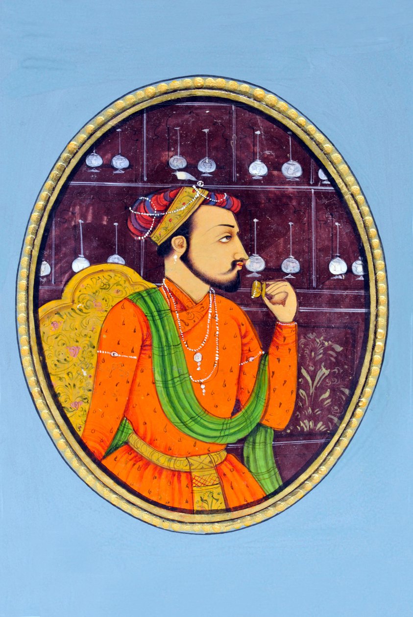 Pintura en miniatura de Shah Jahan India Asia de School Indian