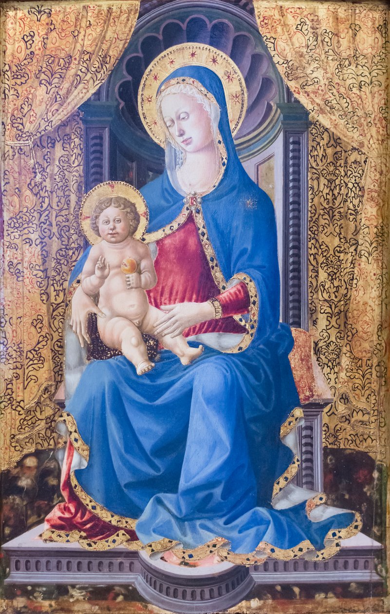 Virgen María y niño de School Italian