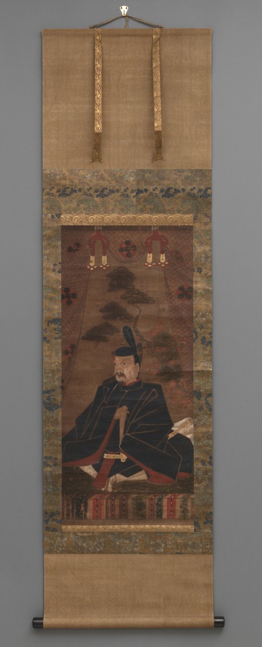 Kakemono (Pintura en pergamino) de Japanese School