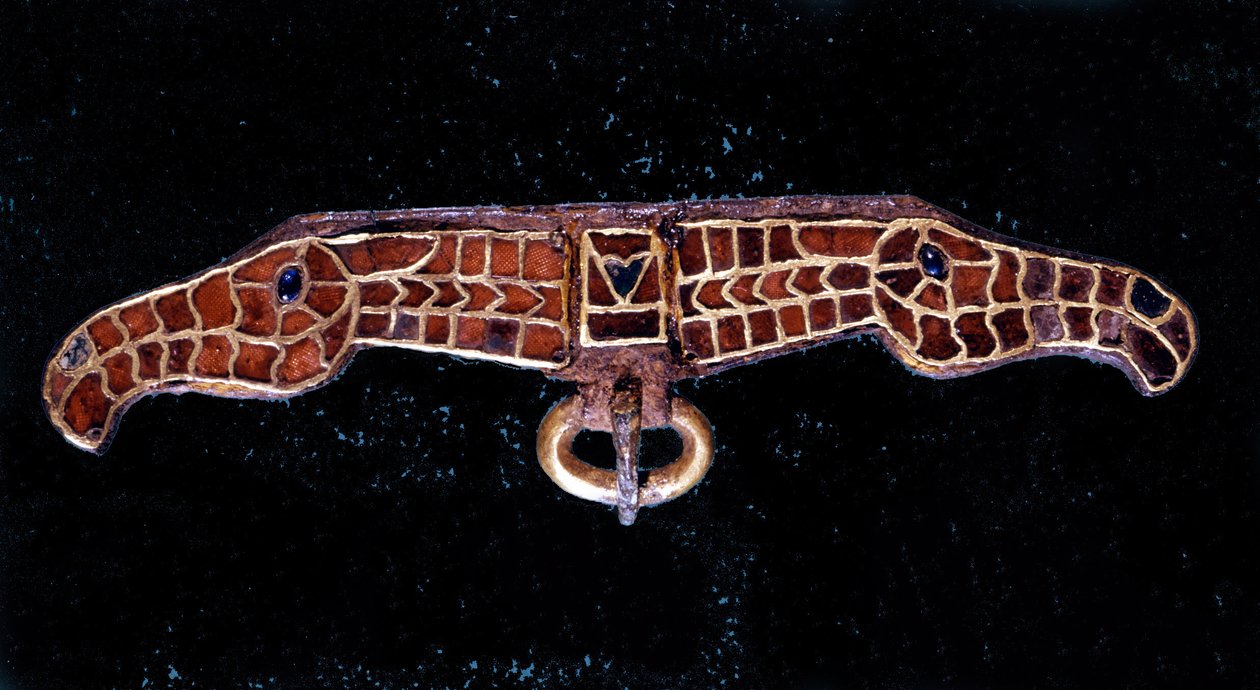 Fíbula merovingia. Museo de Saint-Germain en Laye de School Merovingian