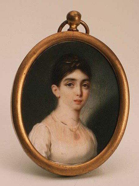 Retrato de Darya Mikhailovna Opochinina (1788-1854) de School Russian