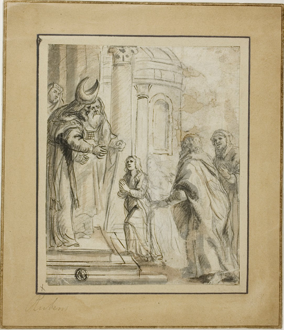 Presentación de la Virgen de School of Peter Paul Rubens