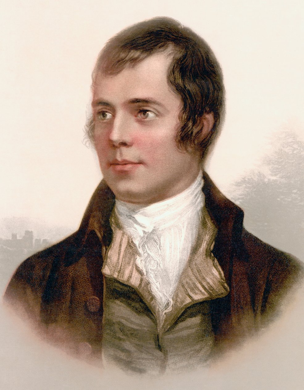 Robert Burns, después de una impresión del siglo XIX de Scottish School