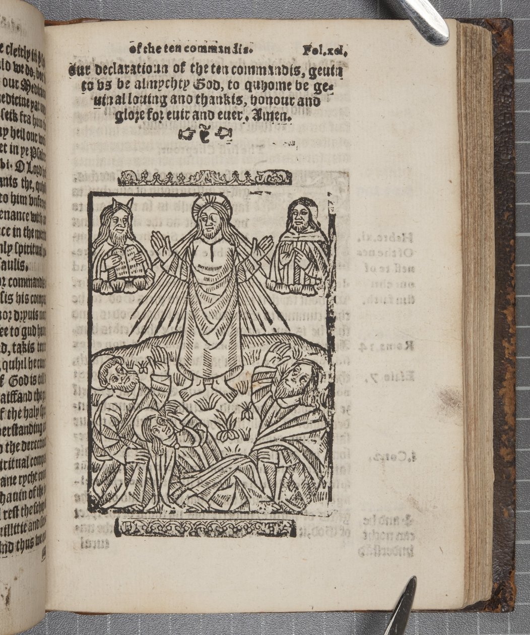 Fol 91, de The Catechisme, 1552 de Scottish School