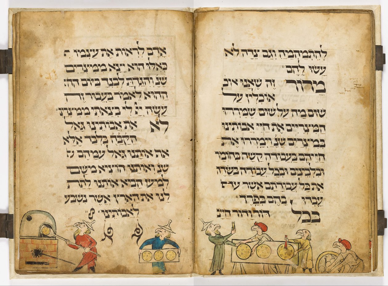 La Haggadah de la Cabeza de Pájaro de Scribe  Menahem