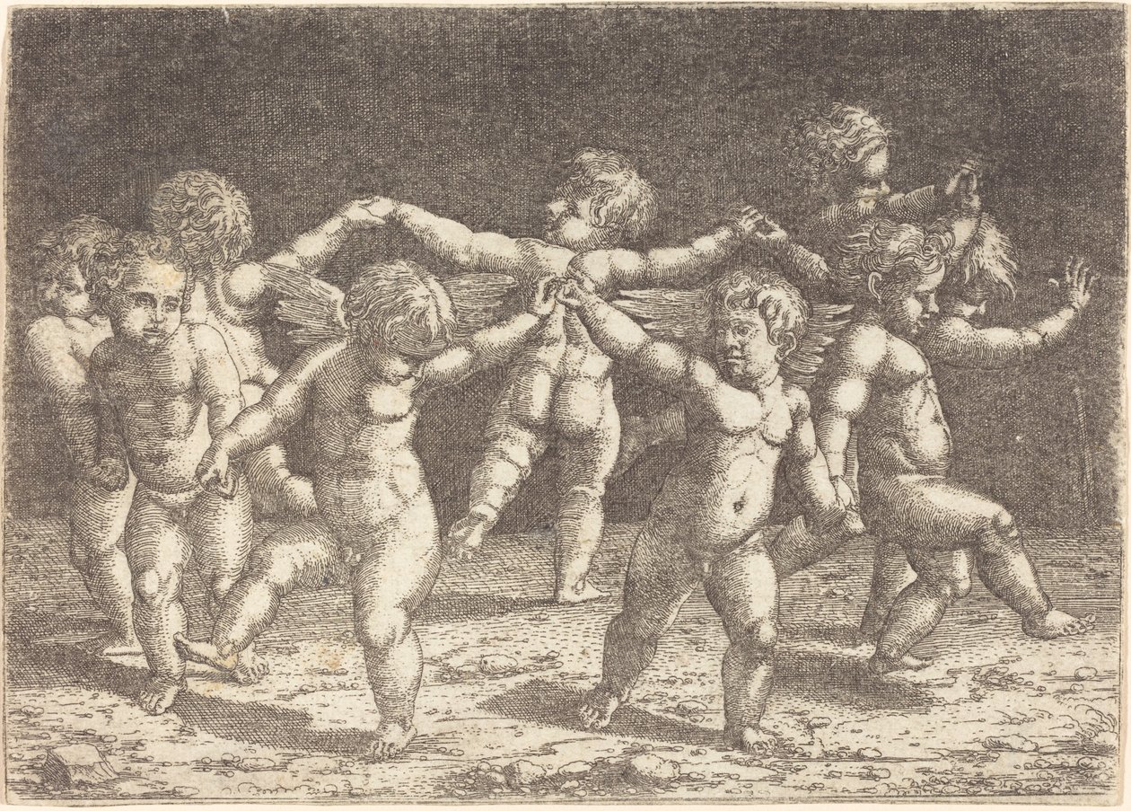 Danza de los dioses del amor de Sebald Beham