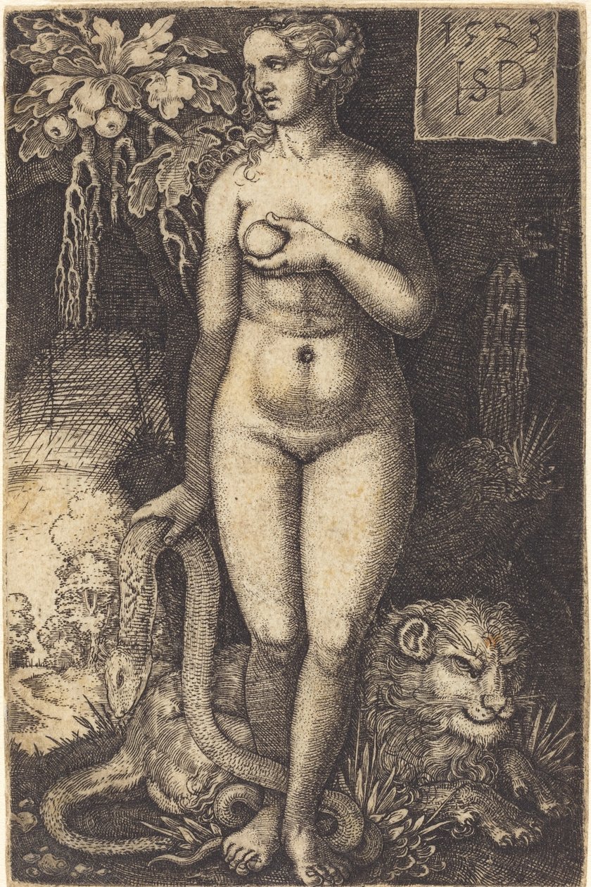 Eva de pie de Sebald Beham