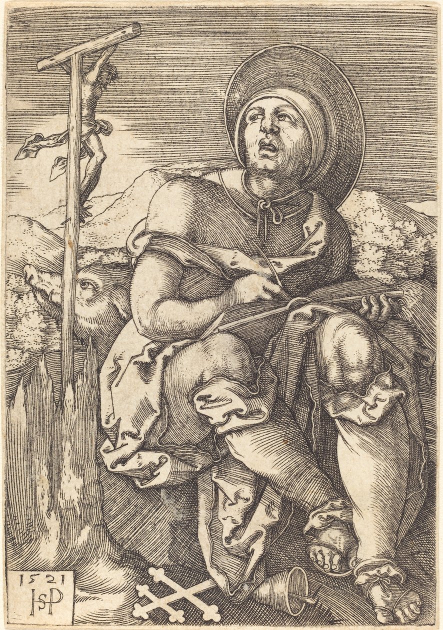 San Antonio el Ermitaño de Sebald Beham