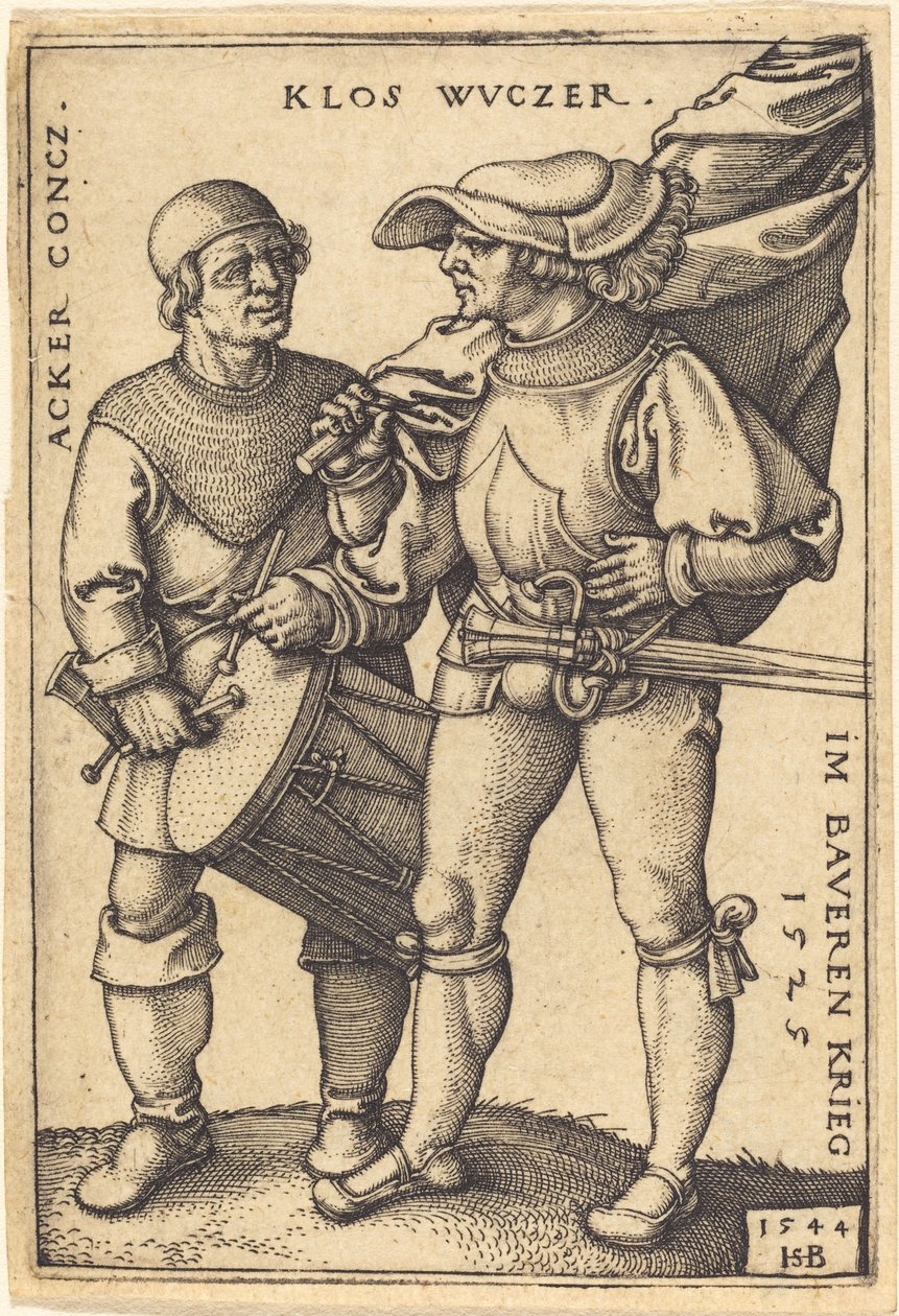 Abanderado y Tamborilero de Sebald Beham