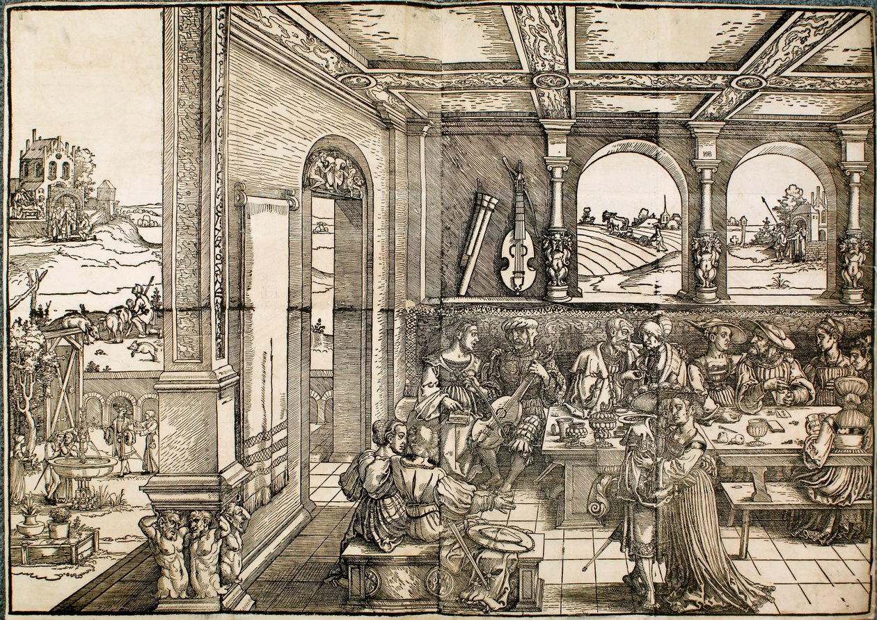 El hijo pródigo, siglo XVI de Sebald Beham