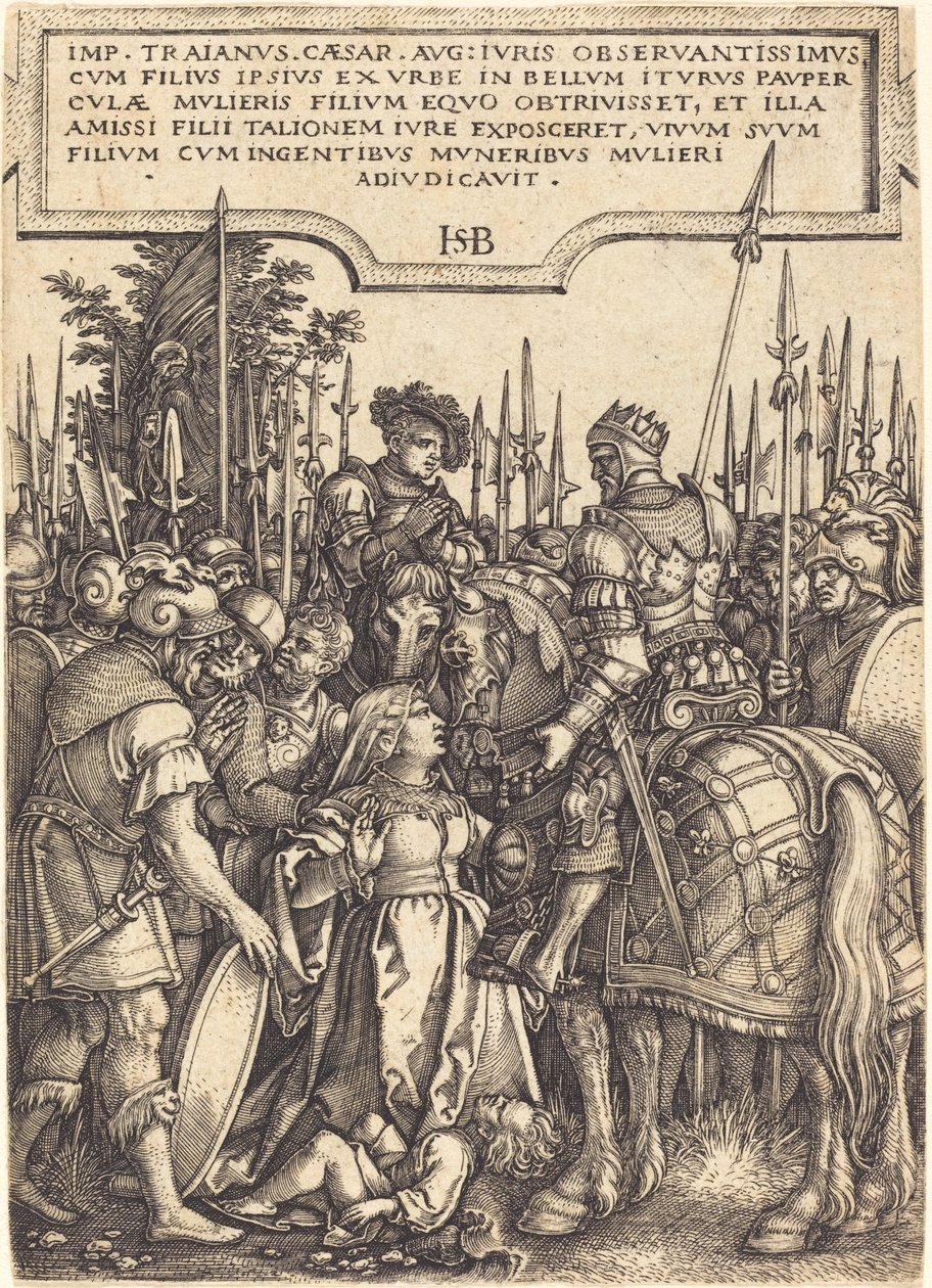 La justicia de Trajano de Sebald Beham