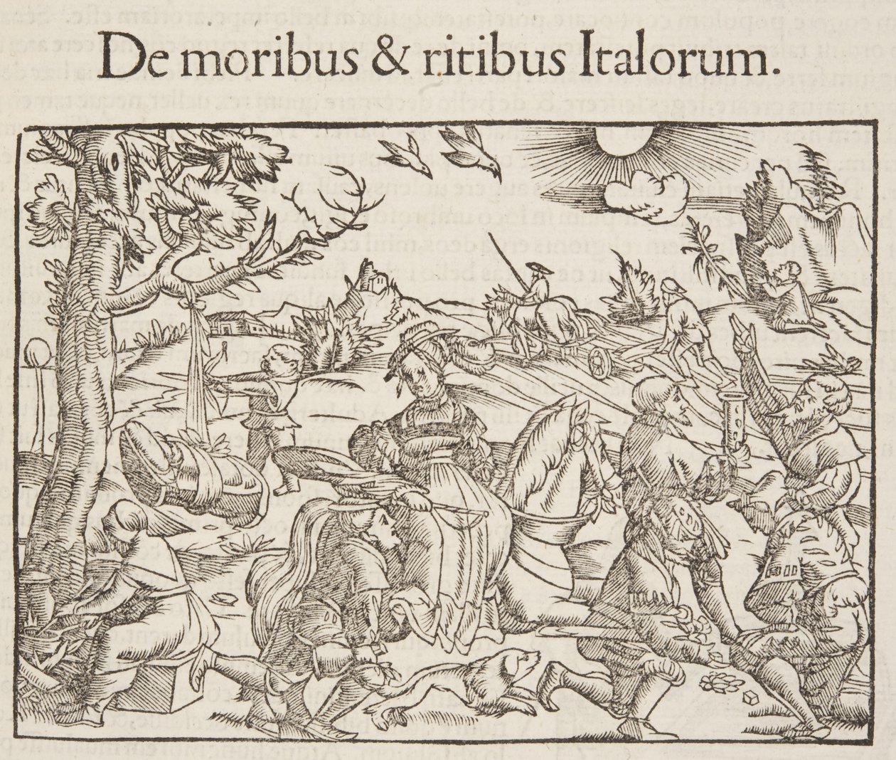 Cosmographia, detalle del Fol 201, 1544 de Sebastian Munster
