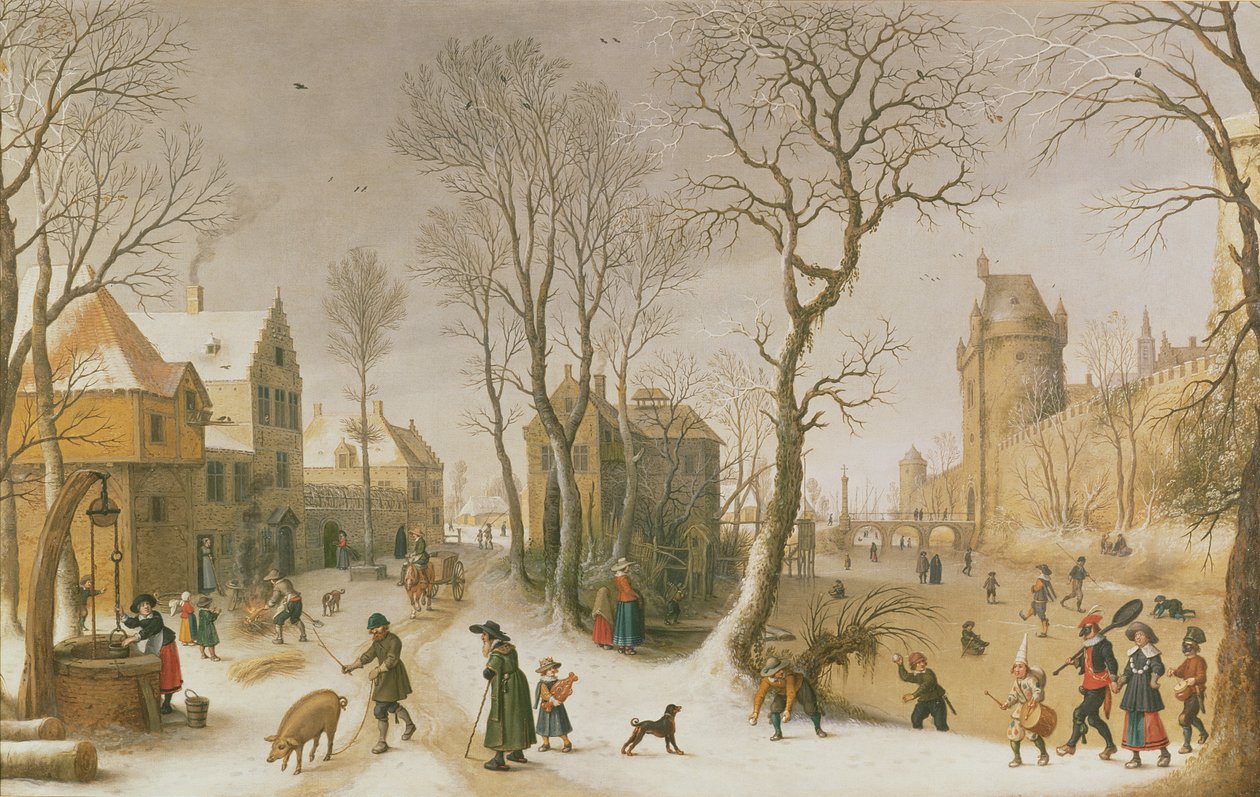 Las Cuatro Estaciones: Invierno de Sebastian Vrancx
