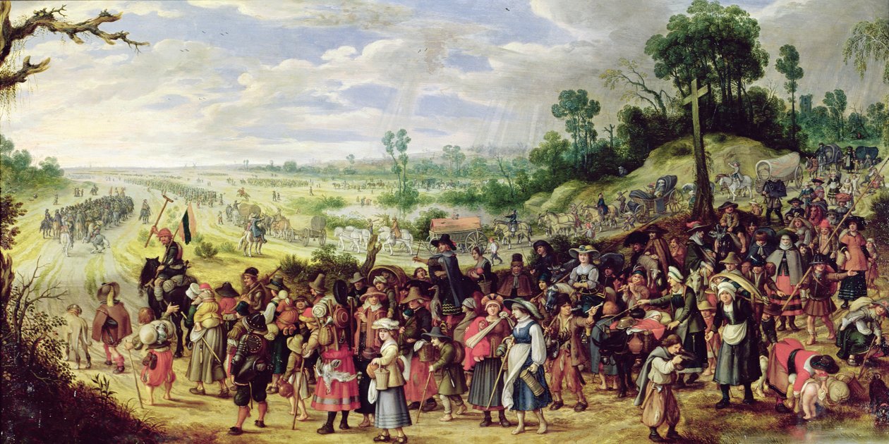 Escena de guerra de Sebastian Vrancx