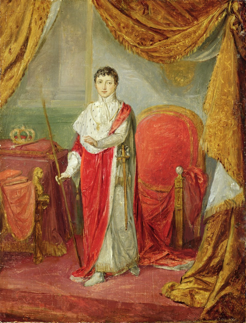 Retrato del Rey Jerónimo en Regalia Real de Sebastian Weygandt