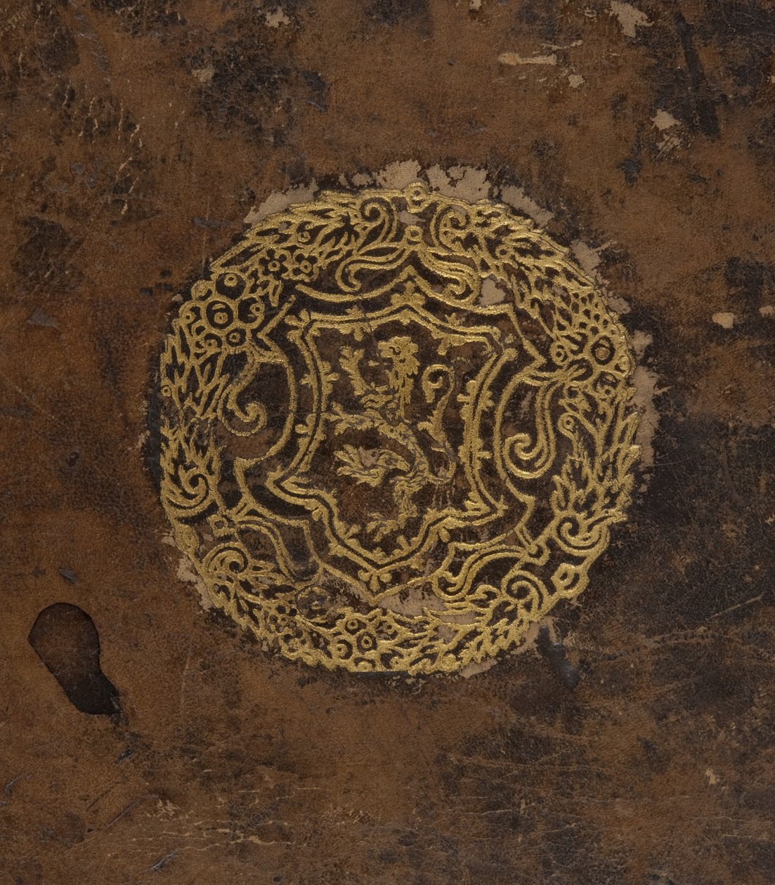Cosmographia, detalle de la cubierta de Sebastian Munster