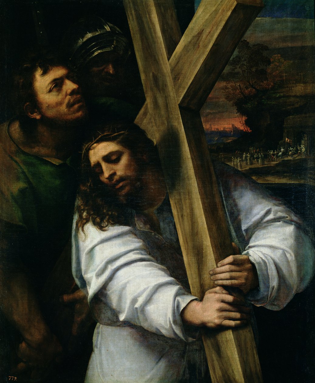 Jesús cargando la cruz, c.1535 de Sebastiano del Piombo