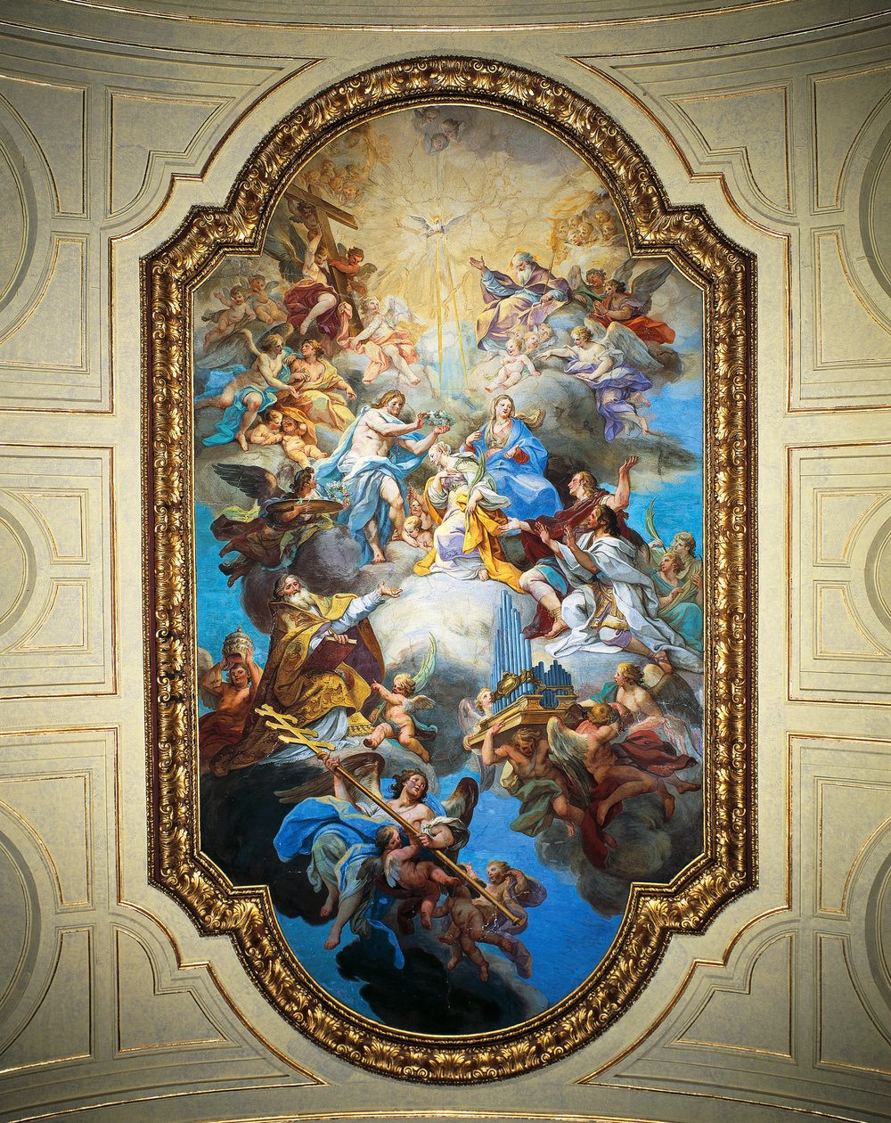 Coronación de Santa Cecilia de Sebastiano Conca