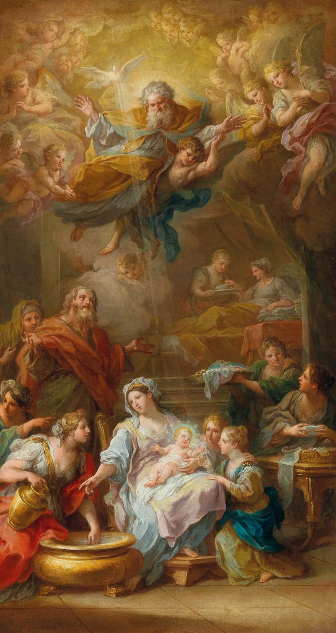La Natividad de la Virgen, 1756 de Sebastiano Conca