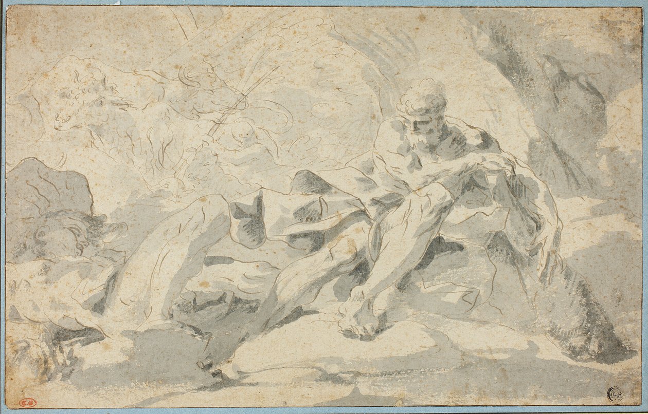 Hércules y Caco de Sebastiano Galeotti