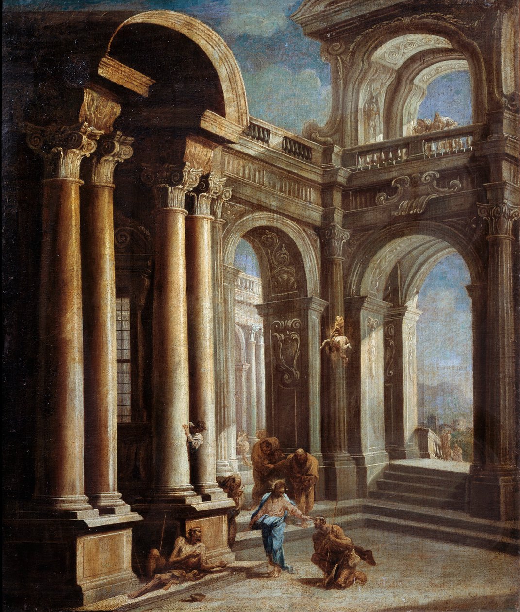 La curación del ciego de Jericó de Sebastiano Ricci