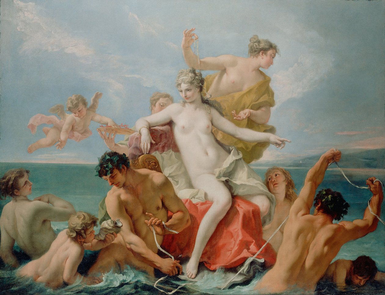 Triunfo de la Venus Marina, c. 1713 de Sebastiano Ricci