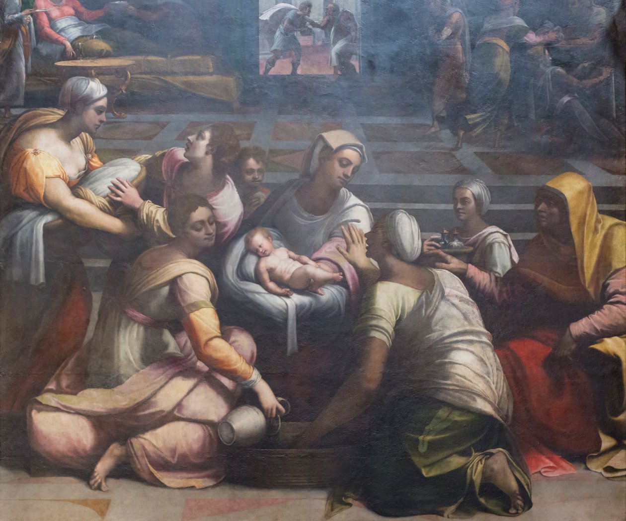 La natividad de la Virgen de Sebastiano del (c.1485 1547) Piombo