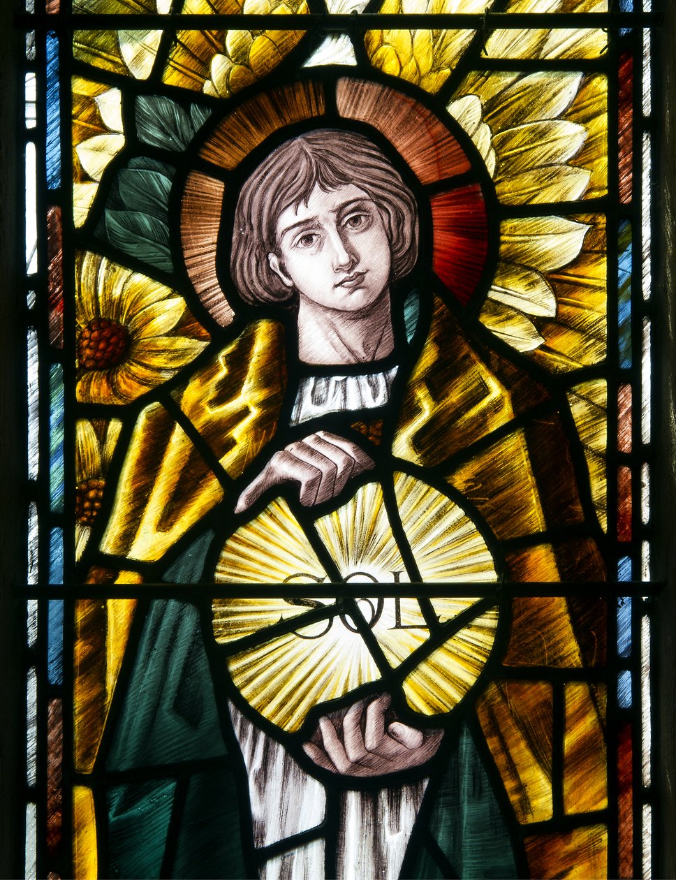 Arcángel San Uriel (detalle), c.1890 de Selwyn Image