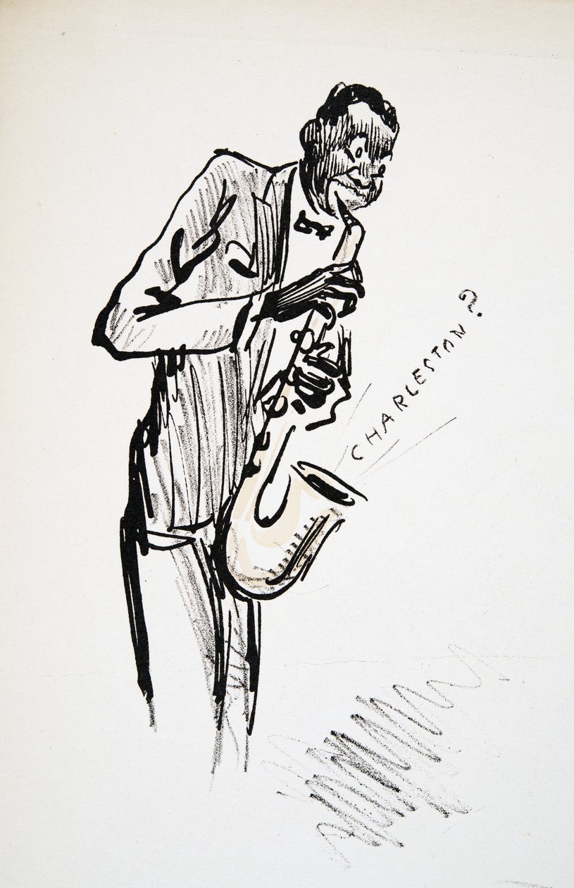 Saxofonista, de White Bottoms, pub. 1927 de Sem