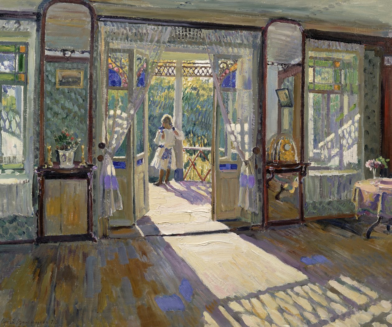 En una casa de Sergei Arsenevich Vinogradov