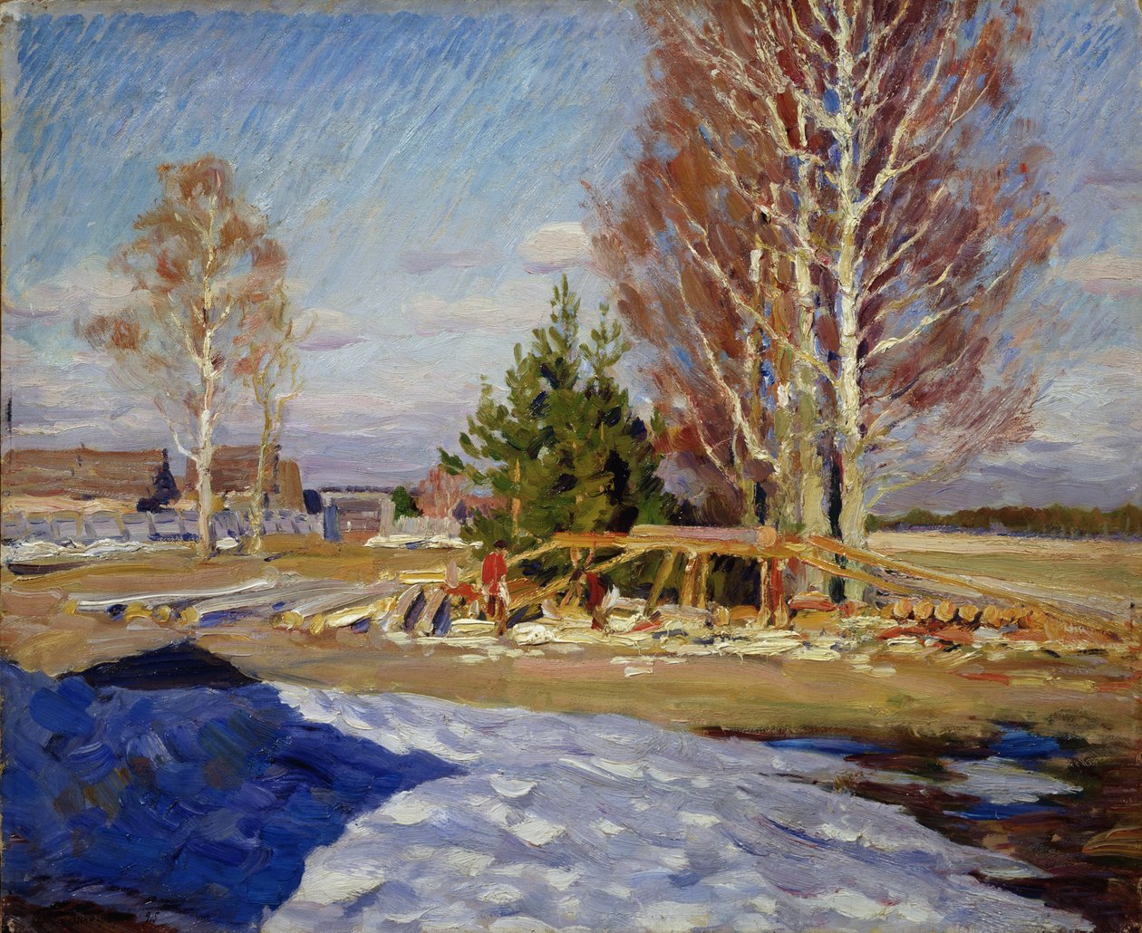 Paisaje de primavera, 1915 de Sergei Arsenevich Vinogradov