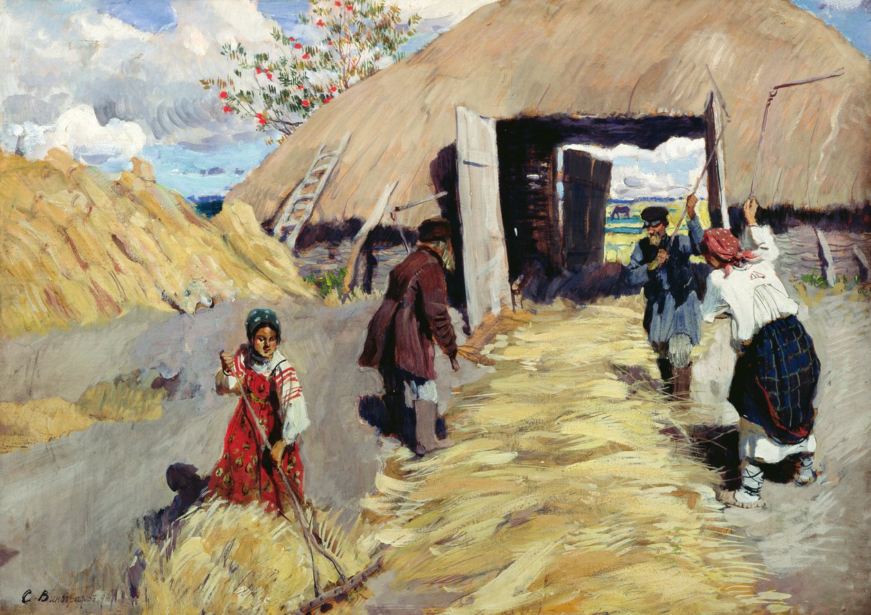 Piso de trilla de Sergei Arsenevich Vinogradov