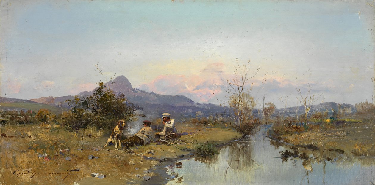 Los Cazadores en Descanso de Sergei Ivanovich Vasilkovsky