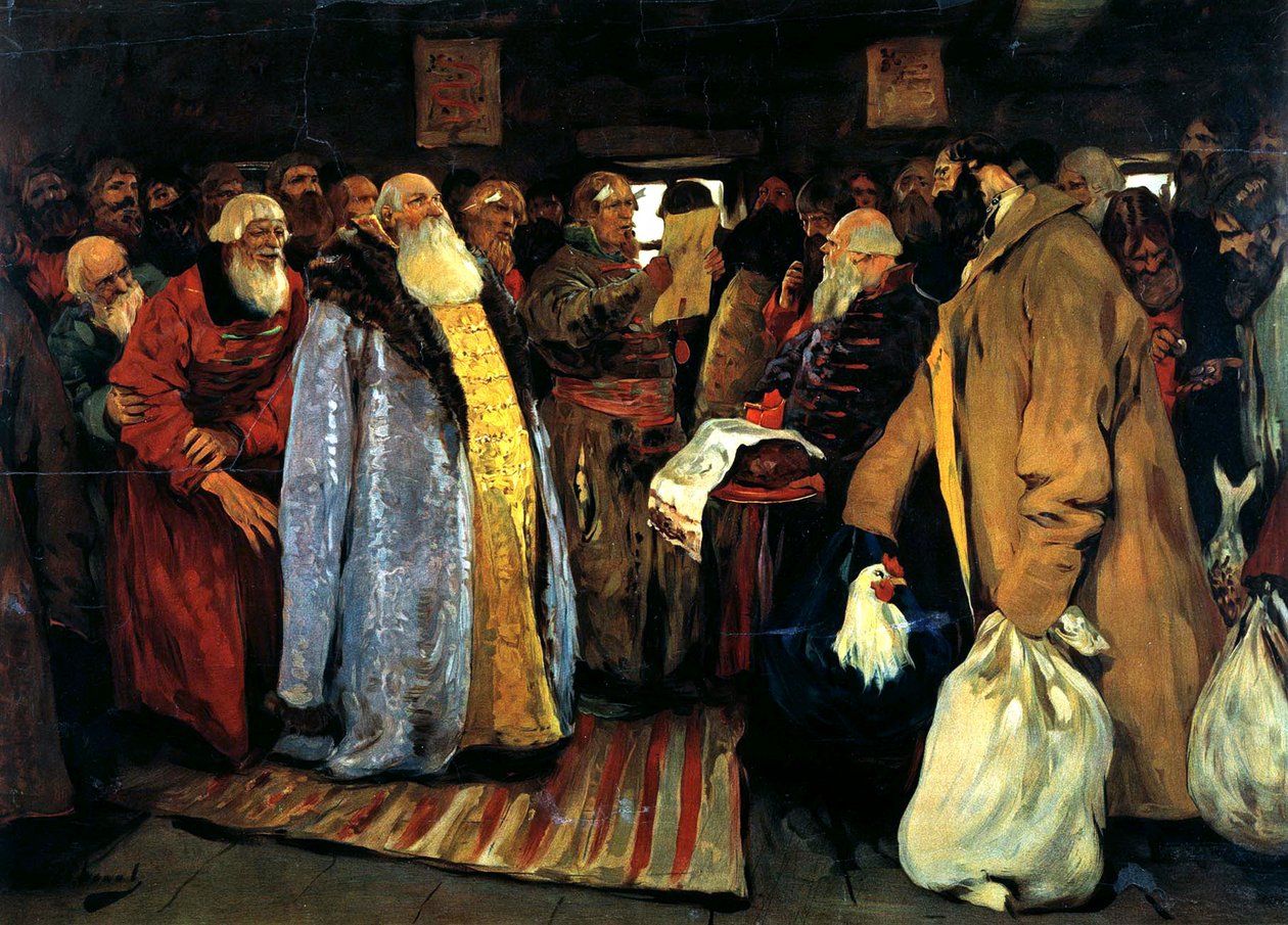 Llegada de un voivoda, 1907 de Sergei Vasilyevich Ivanov