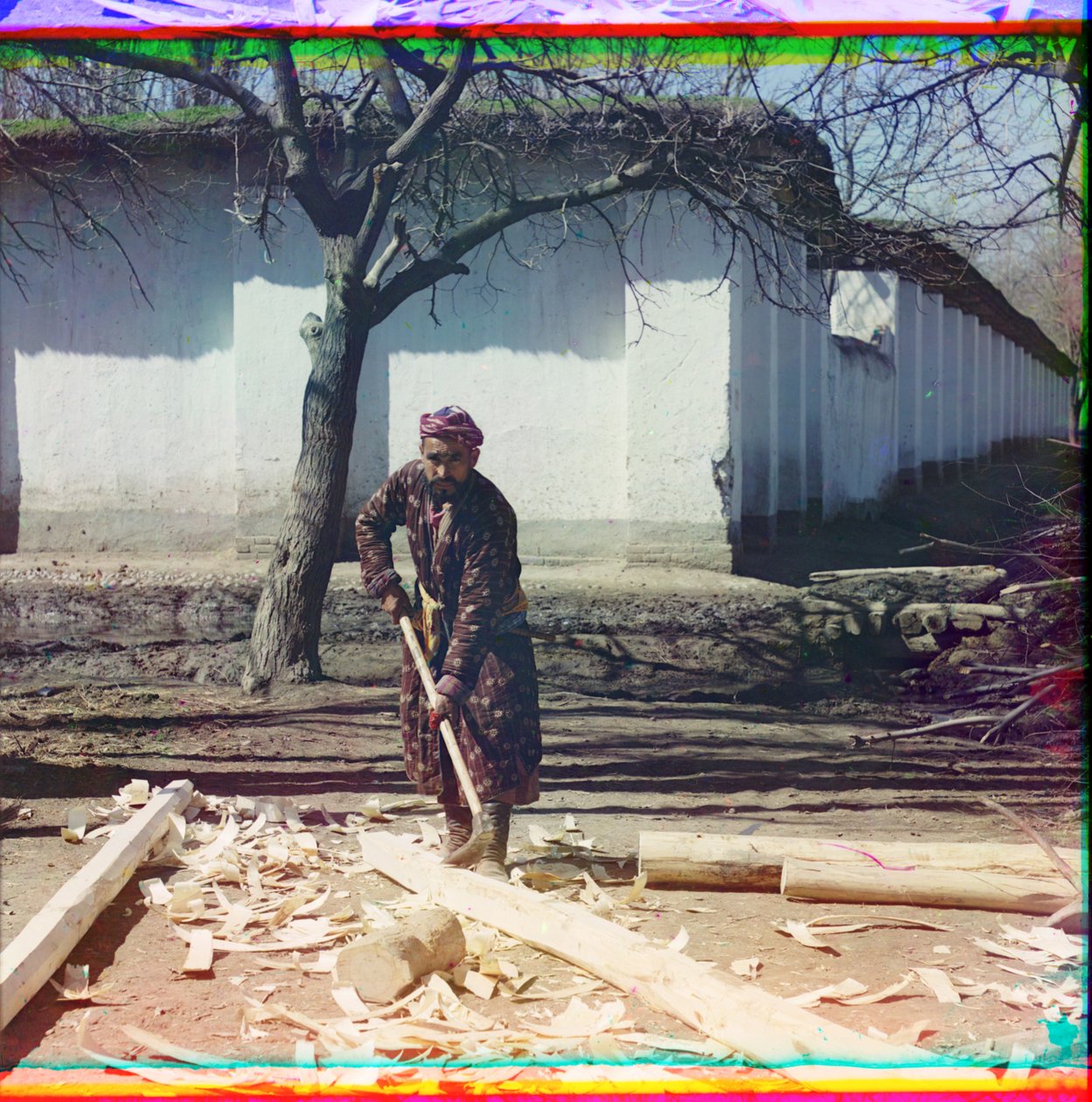 Carpintero en Samarcanda, 1905-1915 de Sergey Prokudin Gorsky
