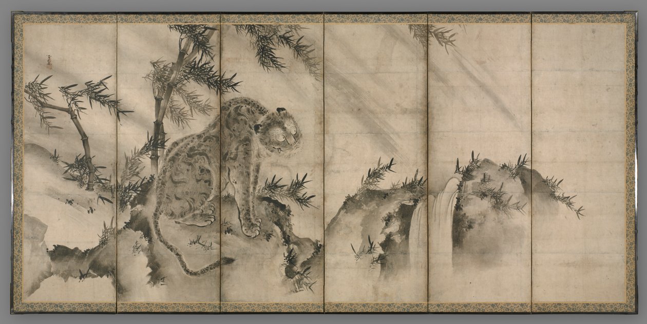 Dragón y tigre de Sesson Shukei