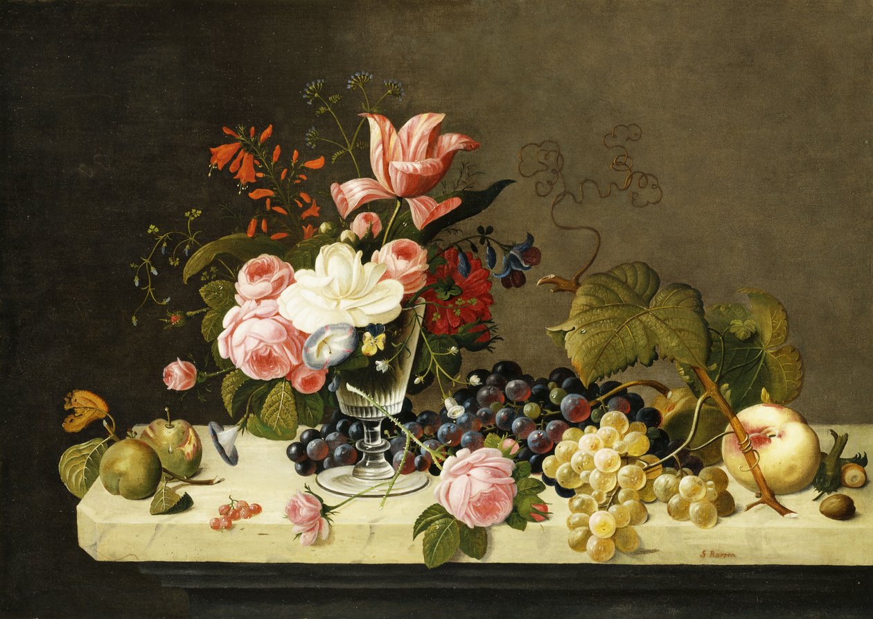 Flores y frutas de Severin Roesen