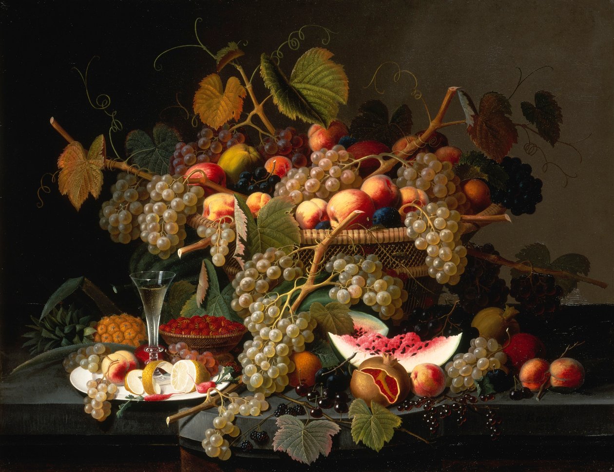 Bodegón con fruta de Severin Roesen