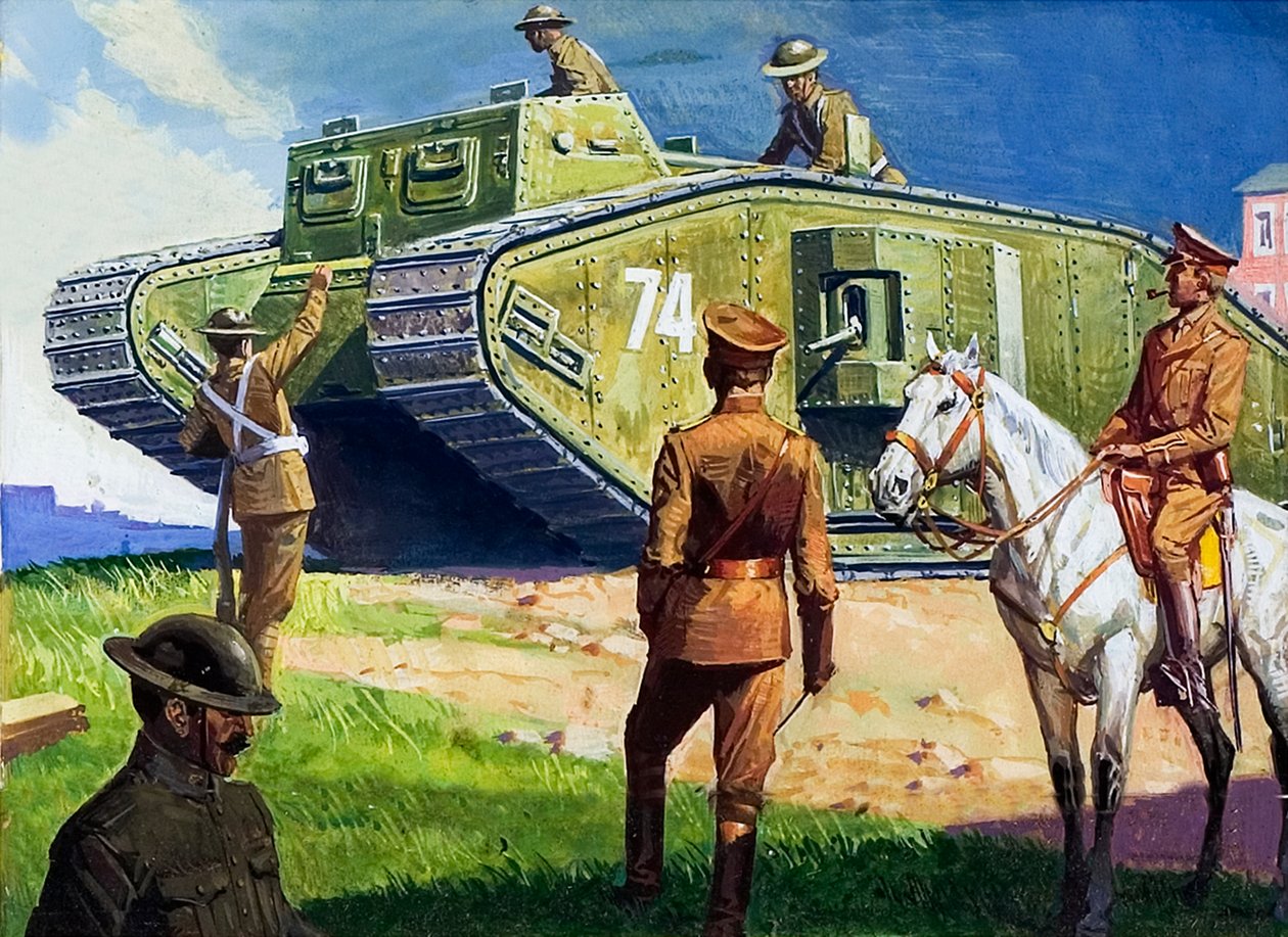 Tanque en el frente occidental de Severino Baraldi