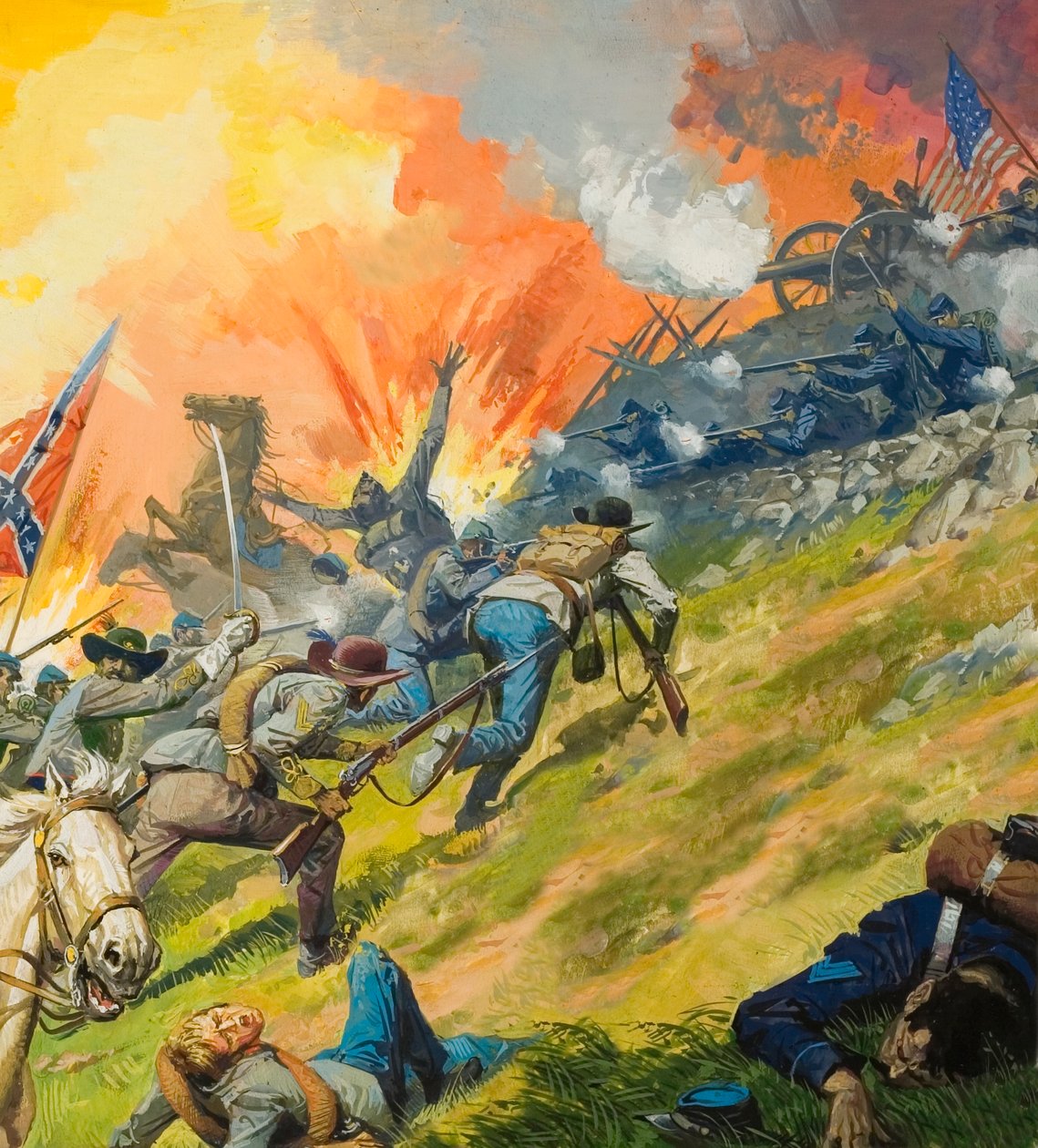 La batalla de Gettysburg de Severino Baraldi