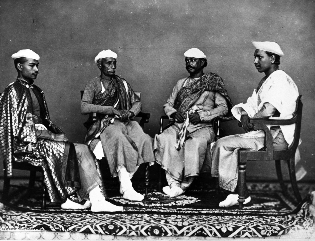 Banqueros, Delhi, c.1863 de Shepherd and Robertson