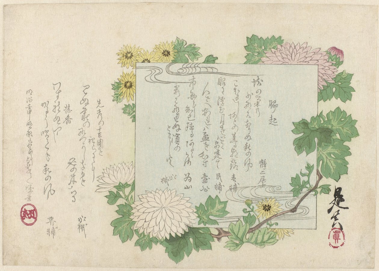 Crisantemos de Shibata Zeshin