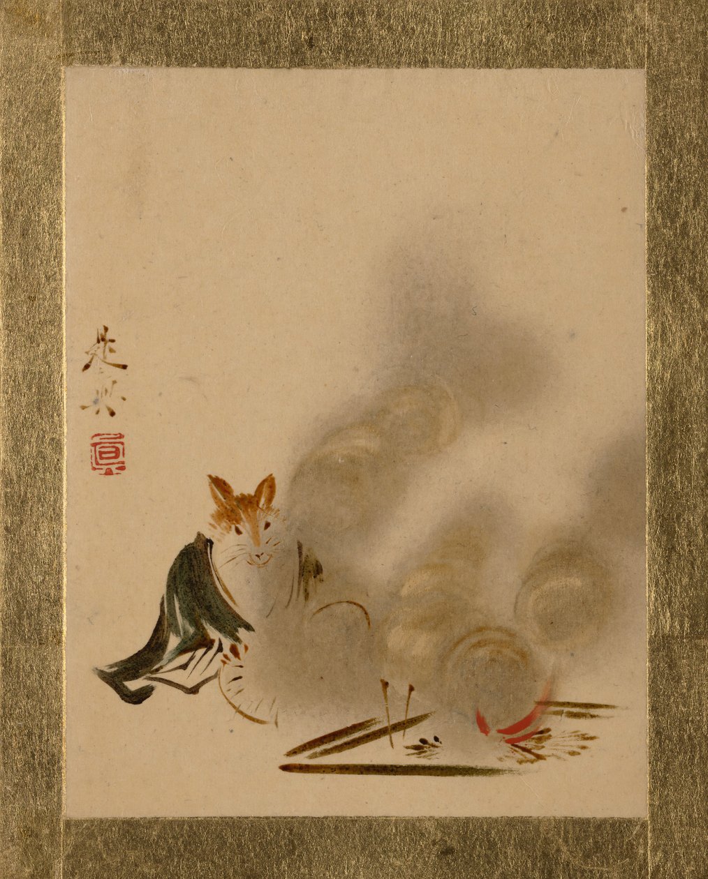 Zorro por Fuego Místico de Shibata Zeshin