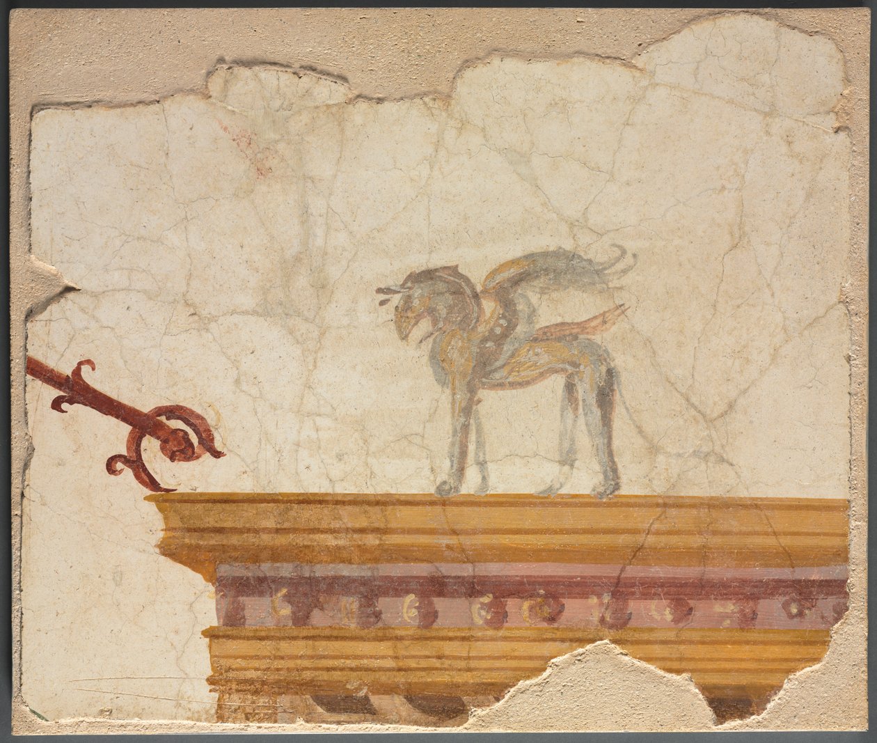 Griffin Atop Entablature de Shibata Zeshin