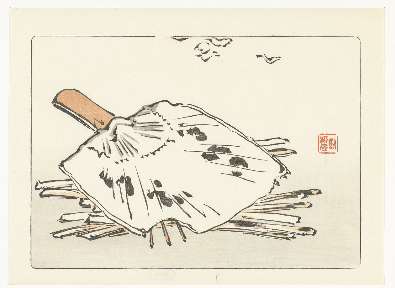 Abanico y leña de Shibata Zeshin